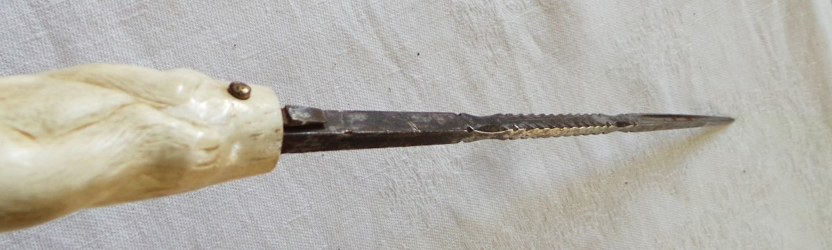 System Defense Cane Armed With A Dagger With A Quadrangular Blade - 19th-20th Century-photo-6