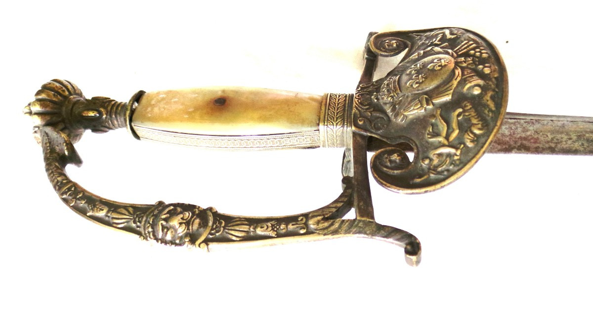 Artillery Senior Officer's Sword - Restoration Period - 19th Century-photo-5