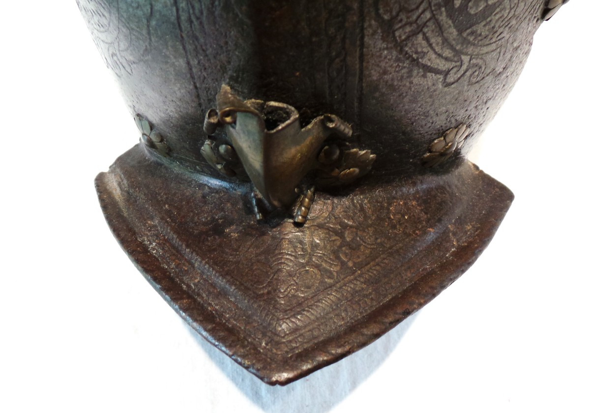 Pointed Burgonet With Flatten Ergot - North Italy - Brescia - 16th Century - Circa 1560-photo-4