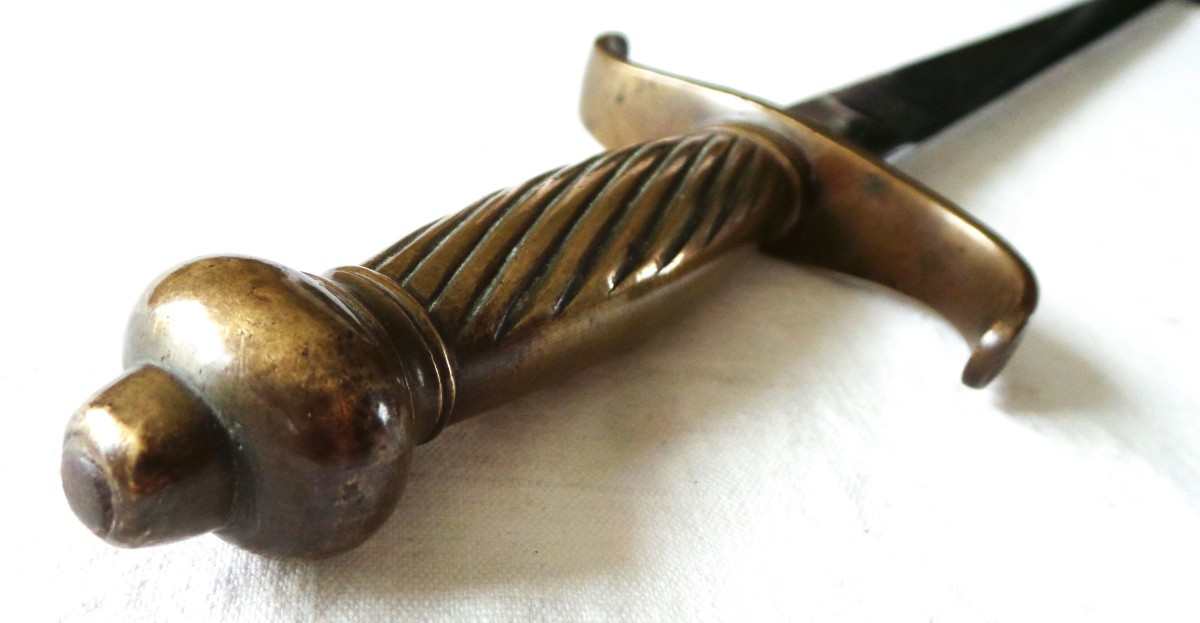 EPEE D'OFFICIER D'ARTILLERIE ( FASCHINEVMESSER M49 )1849- " EWALD CLEFF " à SOLINGEN- XIX°-photo-6