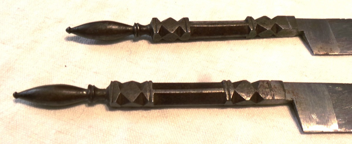 Pair Of Kabylian Razor Knives - 19th - 20th Century-photo-1