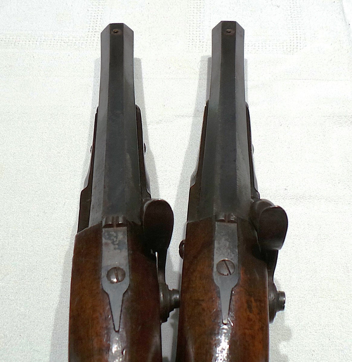PAIRE DE PISTOLET  EN COFFRET DE LA MANUFACTURE DE ST-ETIENNE -1825 - EPOQUE LOUIS PHILIPPE-photo-3