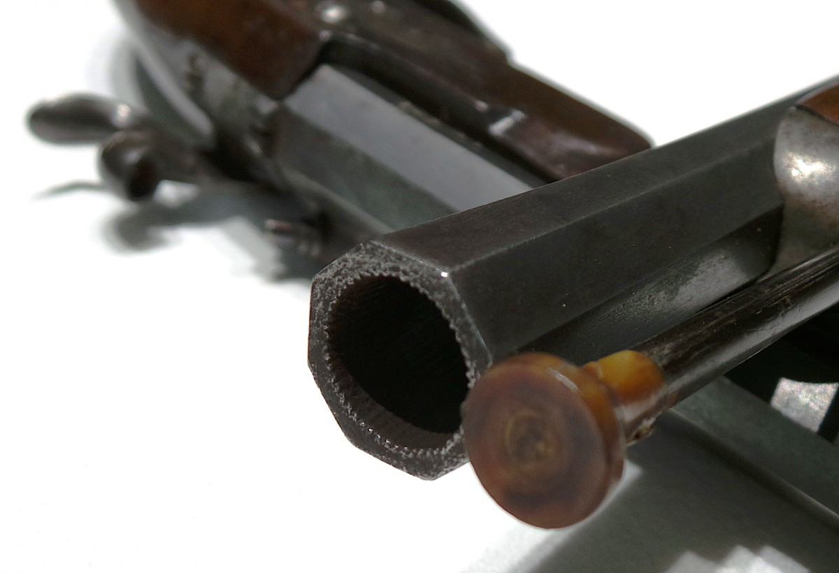 PAIRE DE PISTOLET  EN COFFRET DE LA MANUFACTURE DE ST-ETIENNE -1825 - EPOQUE LOUIS PHILIPPE-photo-1