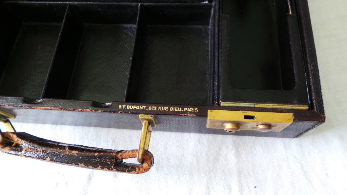 St - Dupont - "diamond" Travel Case - Art Deco - 1930s - 20th Century-photo-2