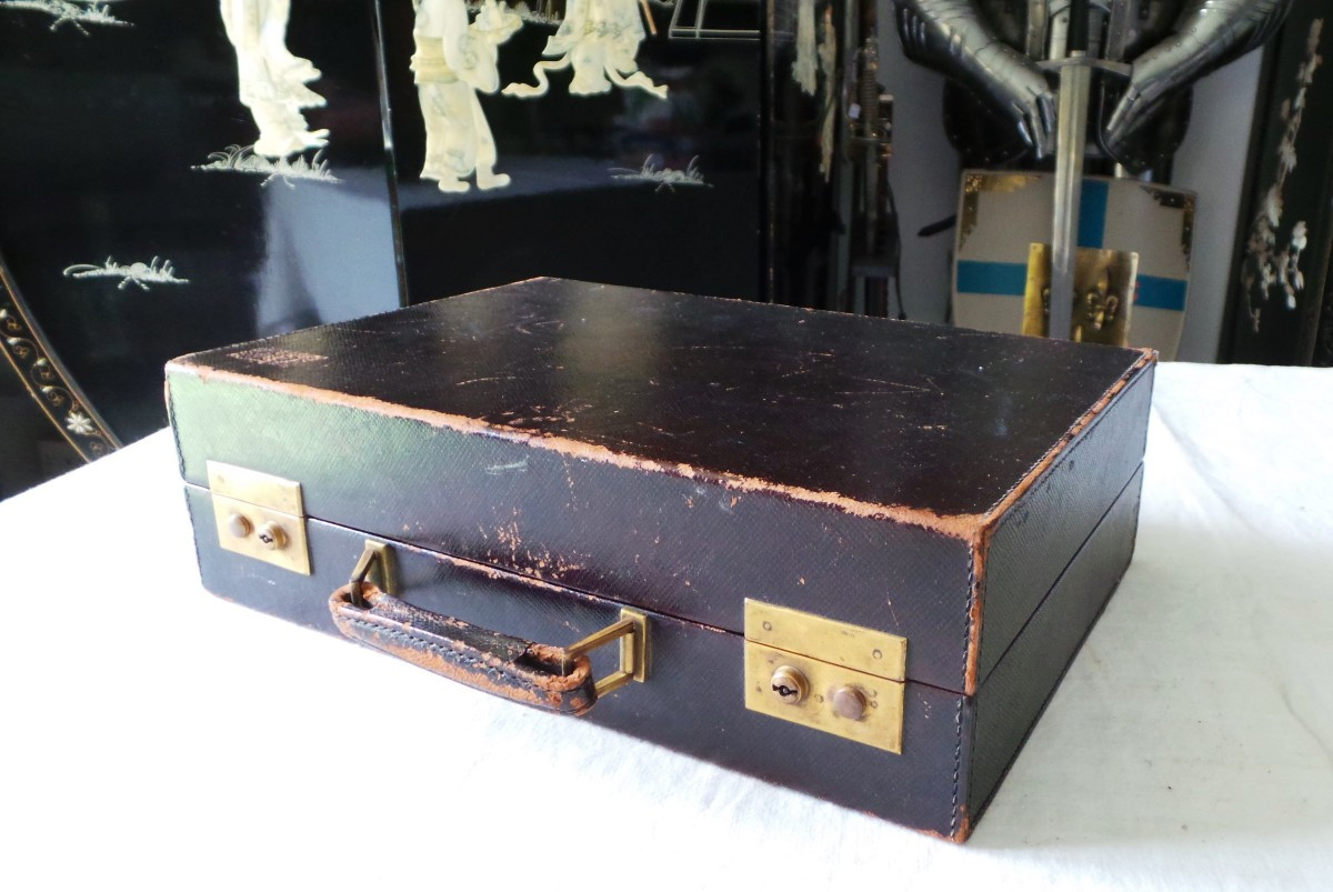 St - Dupont - "diamond" Travel Case - Art Deco - 1930s - 20th Century-photo-3