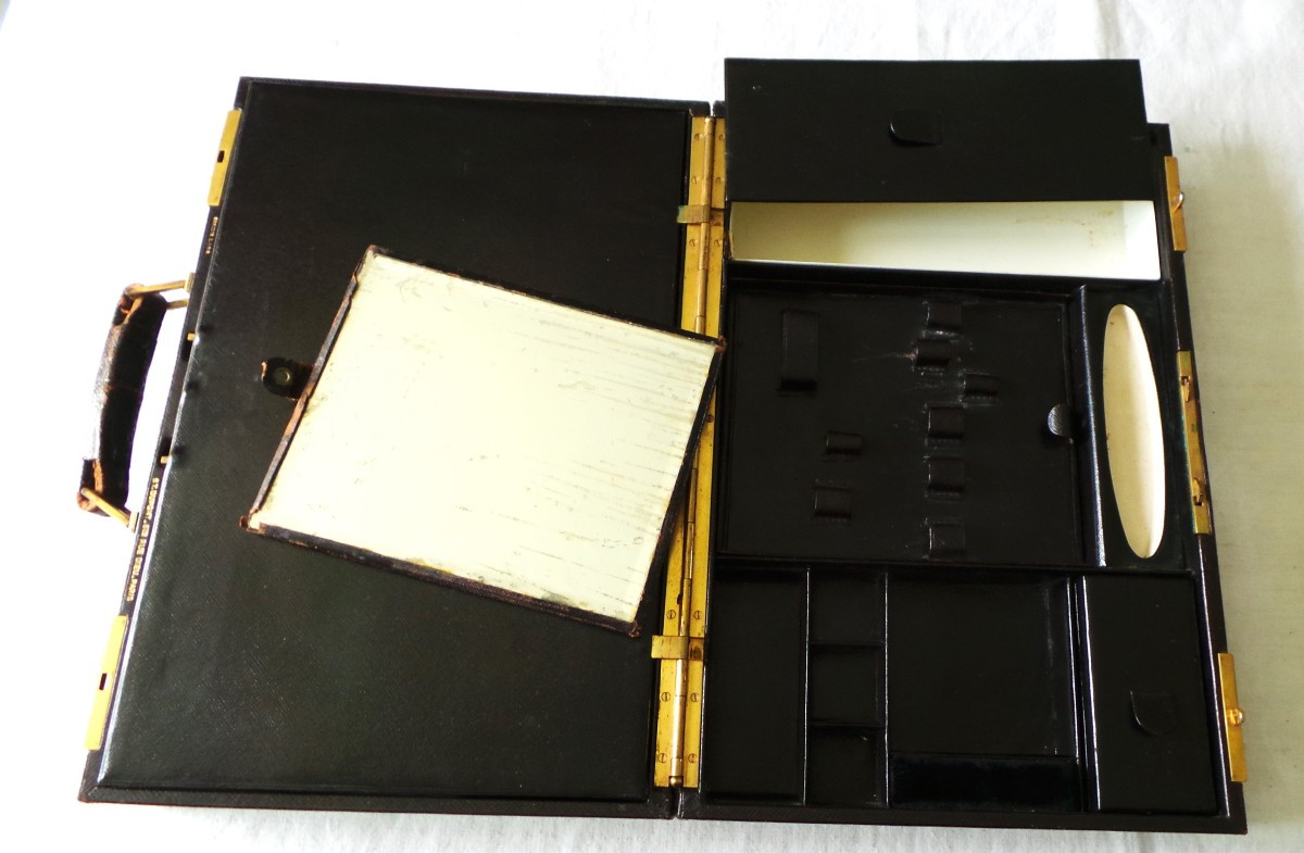 St - Dupont - "diamond" Travel Case - Art Deco - 1930s - 20th Century-photo-4