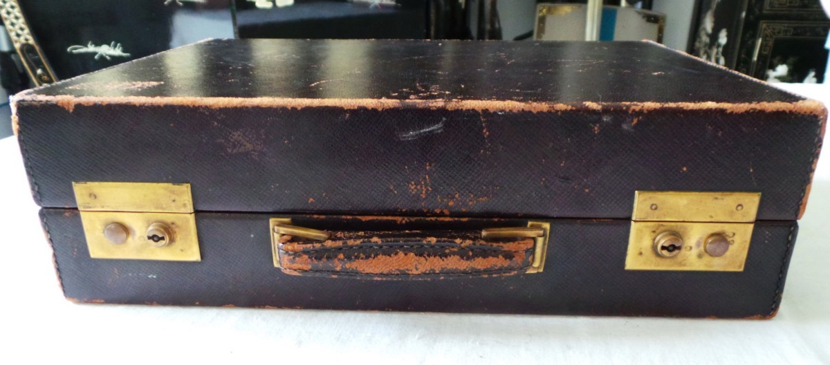 St - Dupont - "diamond" Travel Case - Art Deco - 1930s - 20th Century-photo-6