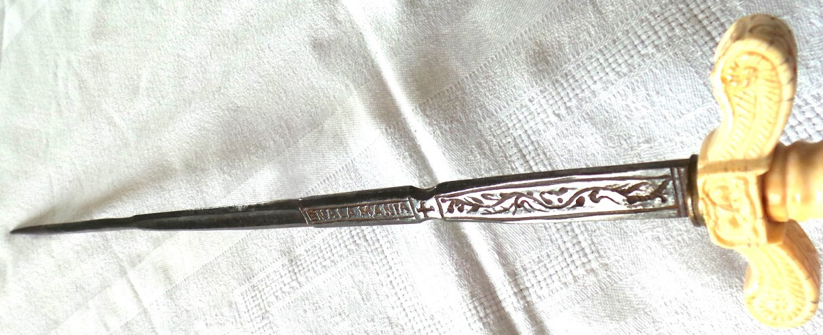 Misericordia Dagger - With The Arms Of Savoy & Monogram Of Emmanuel Philibert - 16th Century-photo-3