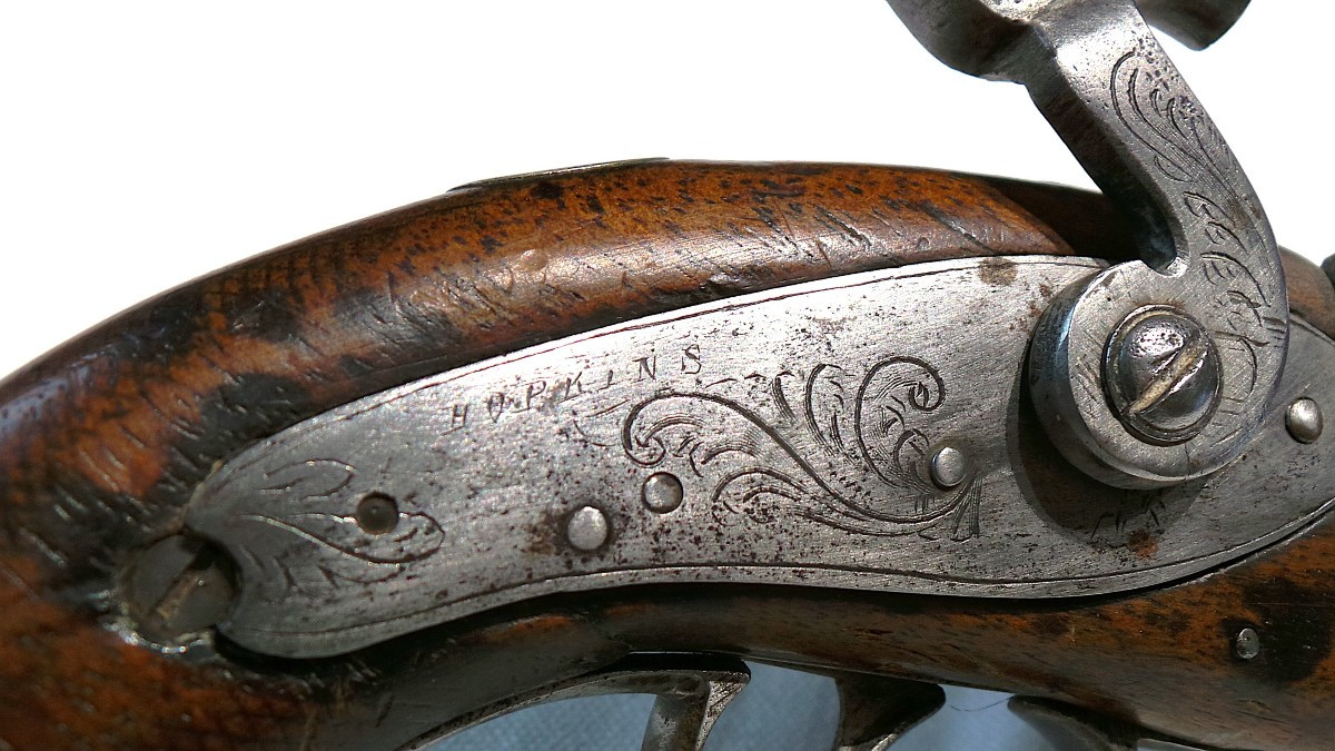 "hopkins - London" Percussion Pistol - 1830-1840 - 19th Century-photo-5