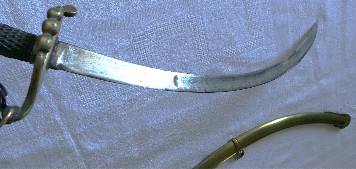 DAGUE D OFFICIER DE MARINE DU 1 ER EMPIRE A L ORIENTALE - XIX°-photo-1