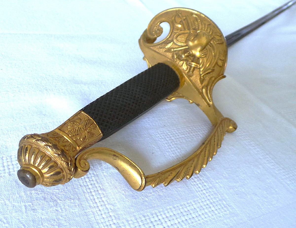 EPEE DE GENERAL D ETAT MAJOR - 1 ER EMPIRE - LAME SIGNE DU XVIII°