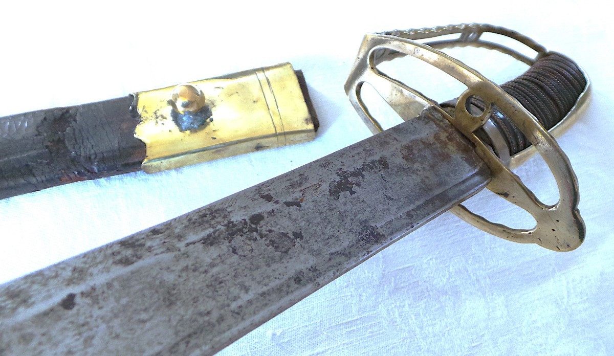SABRE D OFFICIER D INFANTERIE - LOUIS XVI - REVOLUTION -XVIII°-photo-4
