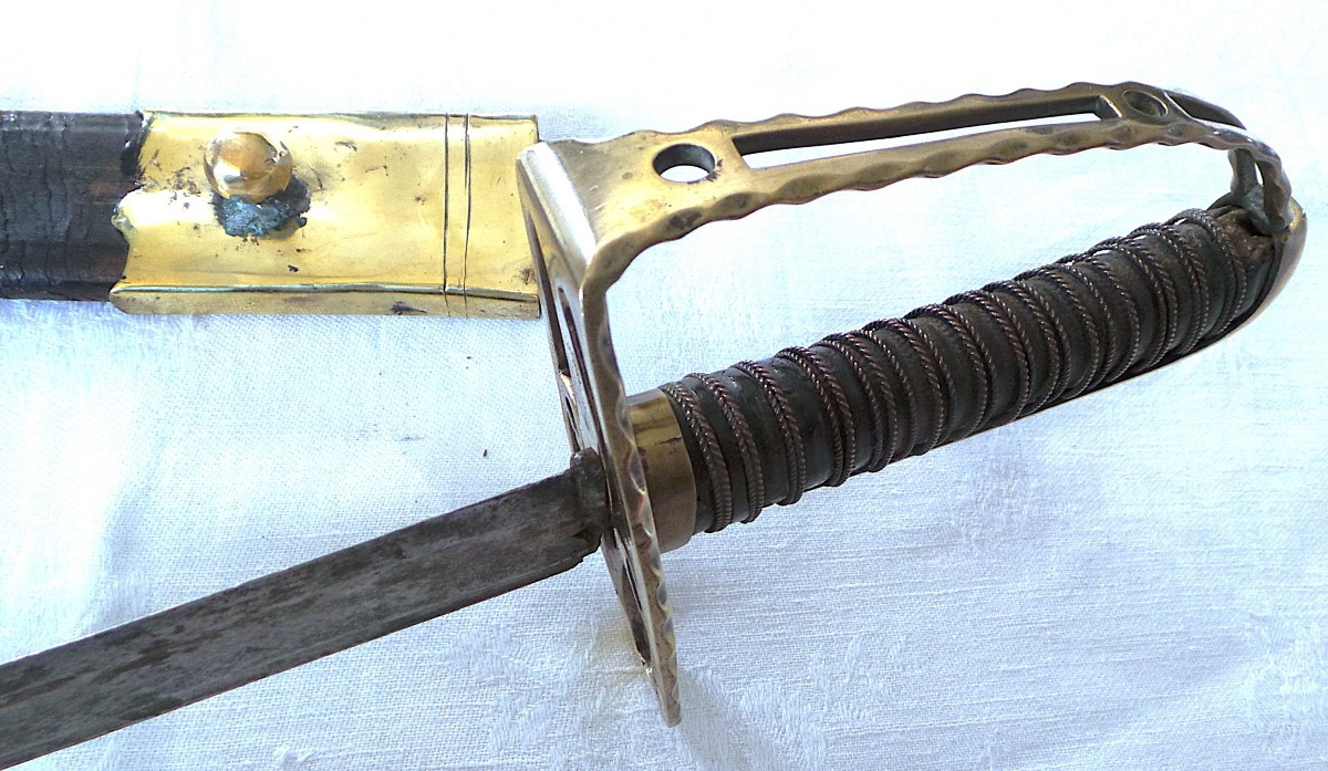 SABRE D OFFICIER D INFANTERIE - LOUIS XVI - REVOLUTION -XVIII°-photo-1