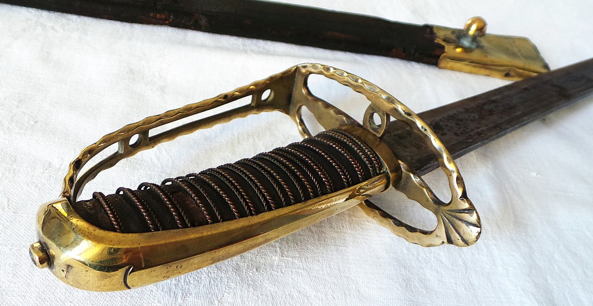 SABRE D OFFICIER D INFANTERIE - LOUIS XVI - REVOLUTION -XVIII°-photo-4