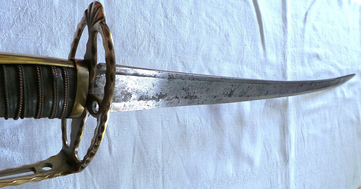 SABRE D OFFICIER D INFANTERIE - LOUIS XVI - REVOLUTION -XVIII°-photo-5