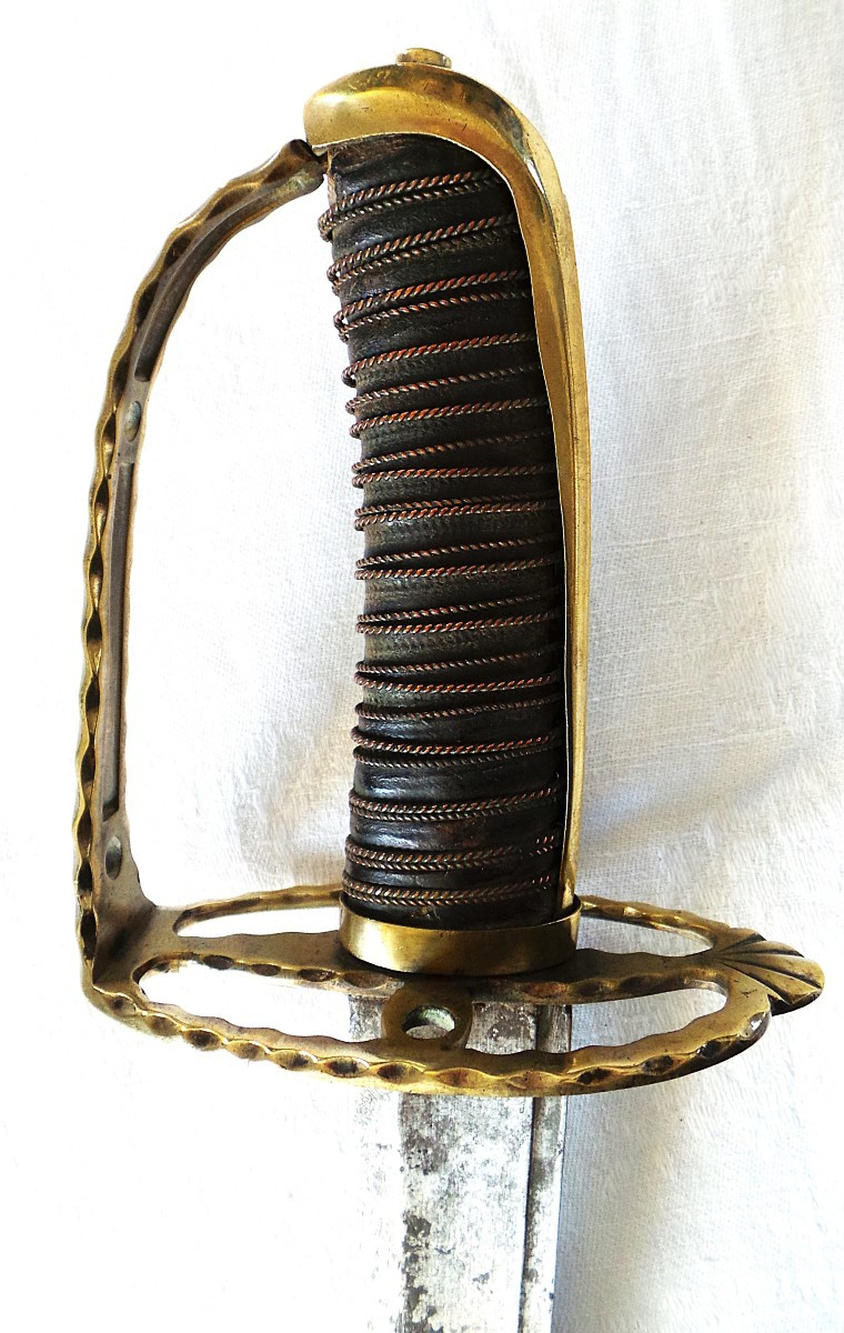 SABRE D OFFICIER D INFANTERIE - LOUIS XVI - REVOLUTION -XVIII°-photo-6
