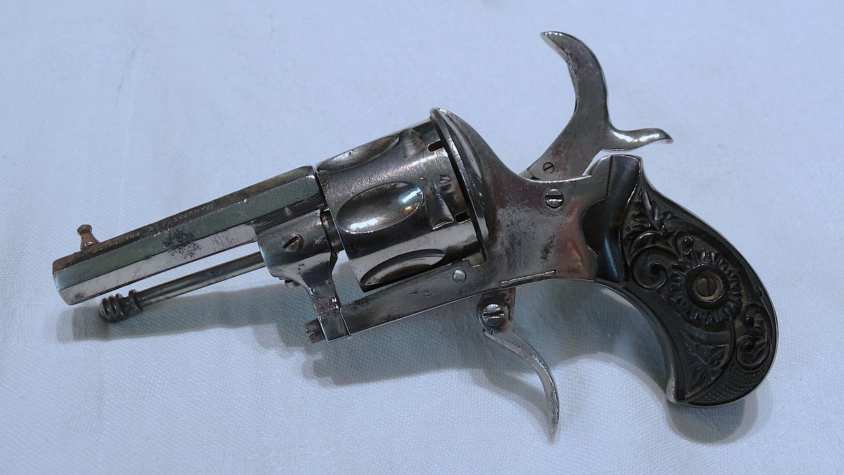 Pinfire Revolver Marked "manufacture De Saint-étienne" - 7mm Caliber - 19th Century -photo-1
