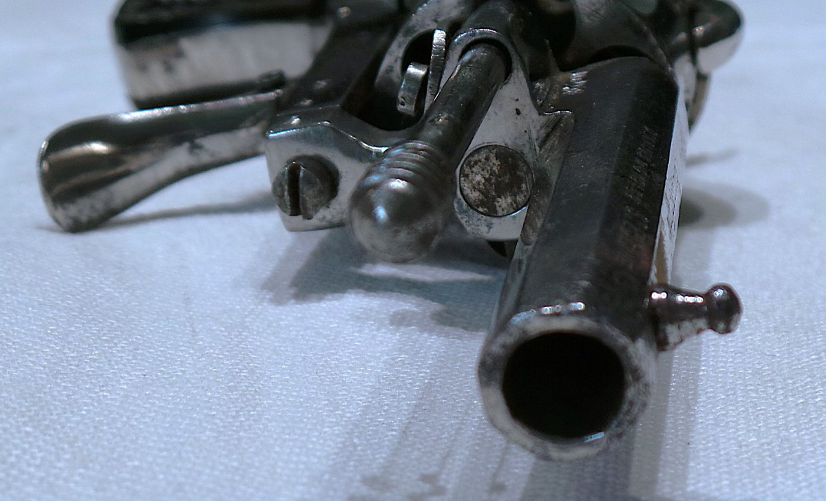 Pinfire Revolver Marked "manufacture De Saint-étienne" - 7mm Caliber - 19th Century -photo-3