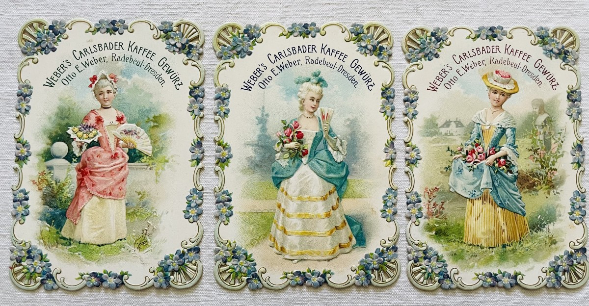 LOT DE 16 CARTES PUBLICITAIRES - TENUES VESTIMENTAIRES - " OTTO . E . WEBER " --photo-3