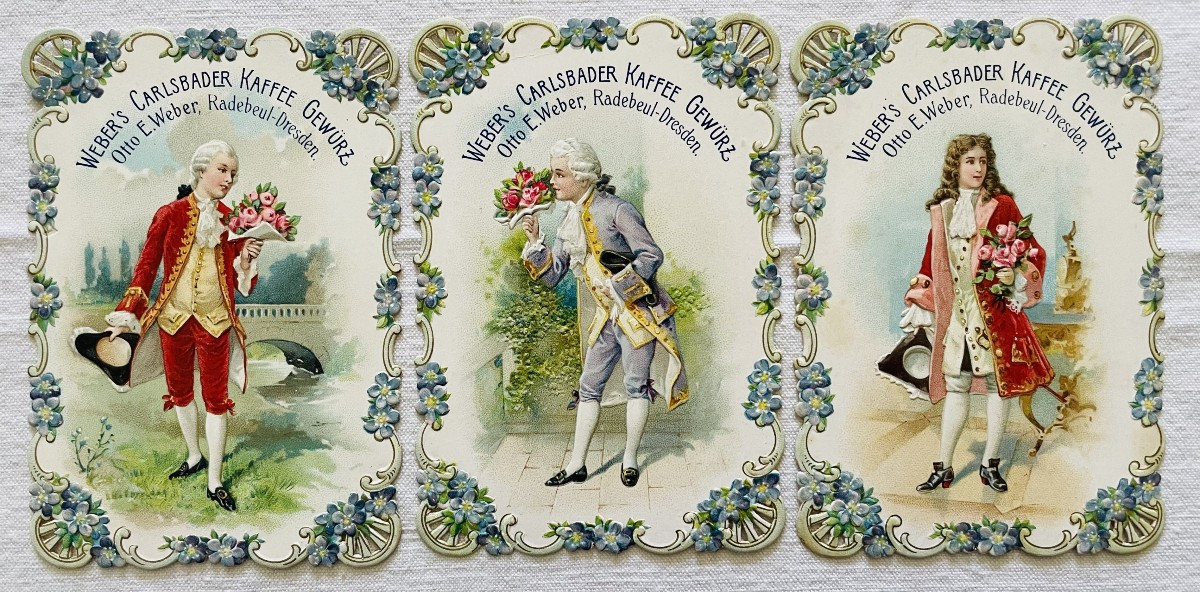 LOT DE 16 CARTES PUBLICITAIRES - TENUES VESTIMENTAIRES - " OTTO . E . WEBER " --photo-4