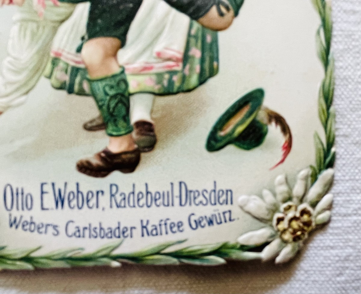 LOT DE 16 CARTES PUBLICITAIRES - TENUES VESTIMENTAIRES - " OTTO . E . WEBER " --photo-3