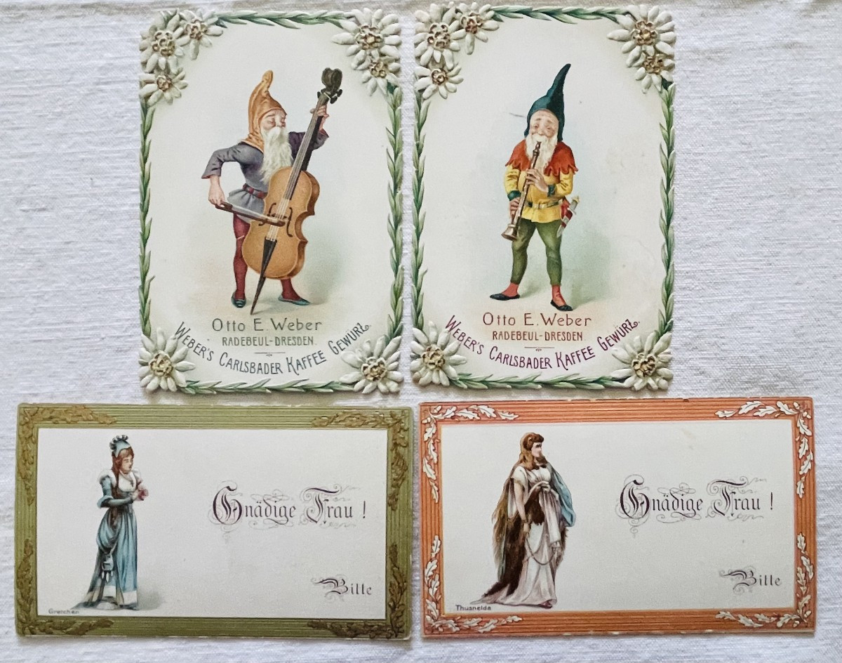 LOT DE 16 CARTES PUBLICITAIRES - TENUES VESTIMENTAIRES - " OTTO . E . WEBER " --photo-4