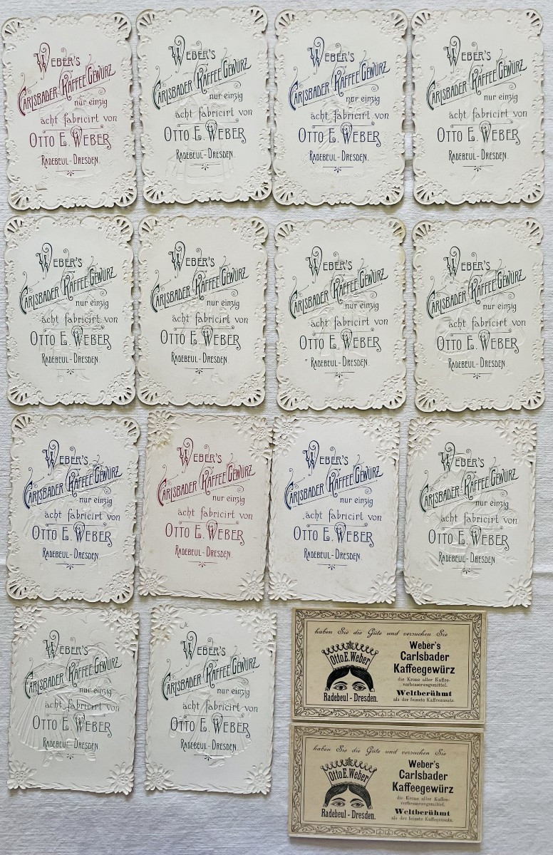 LOT DE 16 CARTES PUBLICITAIRES - TENUES VESTIMENTAIRES - " OTTO . E . WEBER " --photo-6