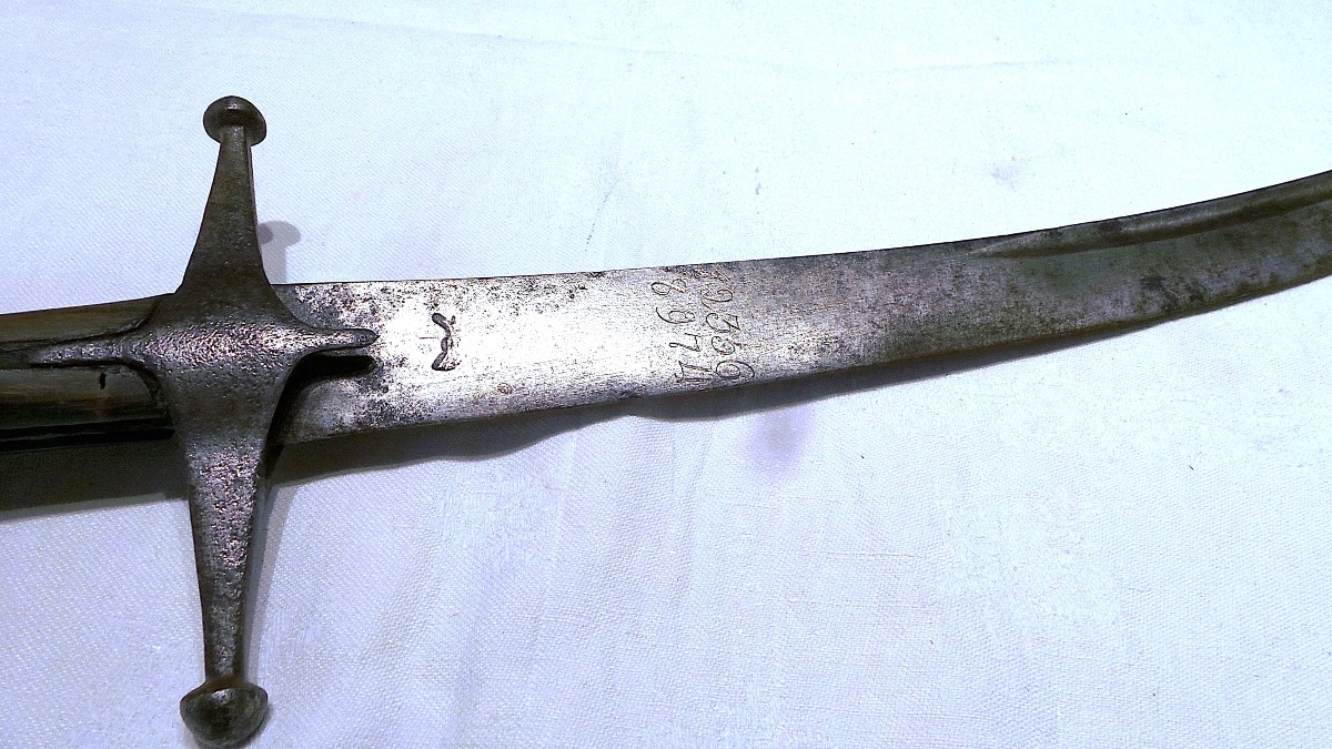 Shamchir - Ottoman - 18th Century - Blade With Esoteric Engraving-photo-1