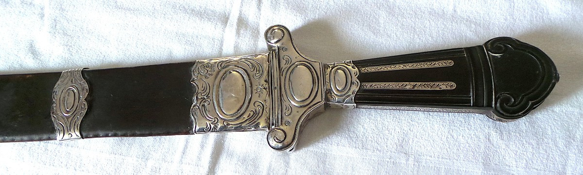 Fort Coutelas - Hunting Dagger - 18th Century - Louis XV - Louis XVI - Silver Hallmark-photo-3