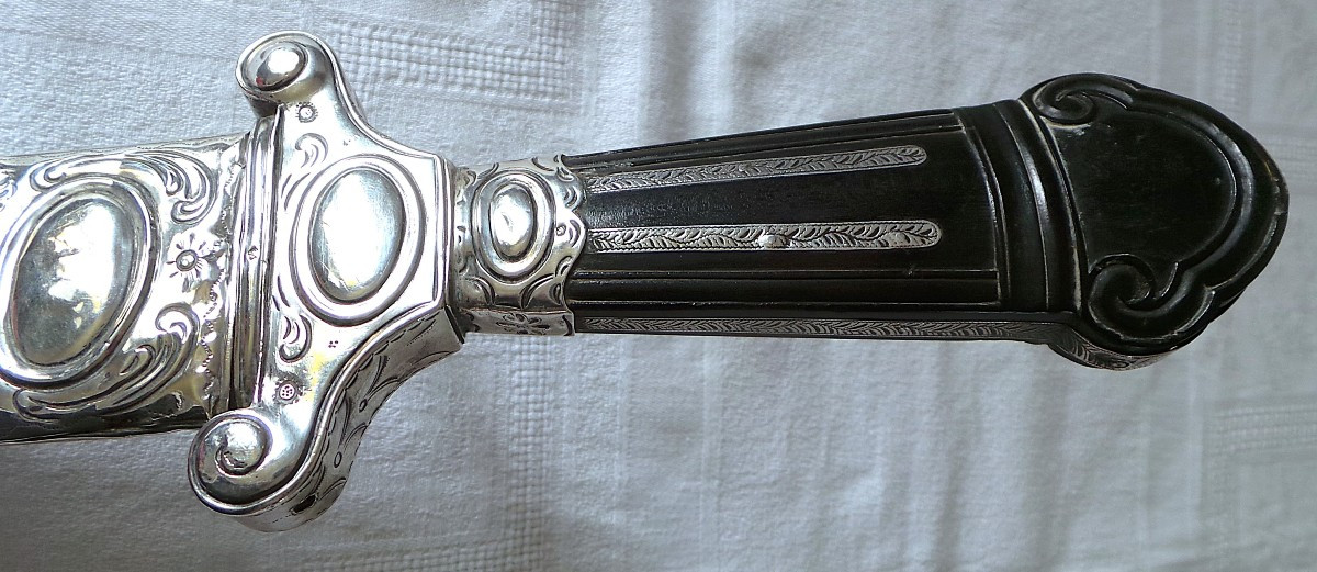 Fort Coutelas - Hunting Dagger - 18th Century - Louis XV - Louis XVI - Silver Hallmark-photo-3