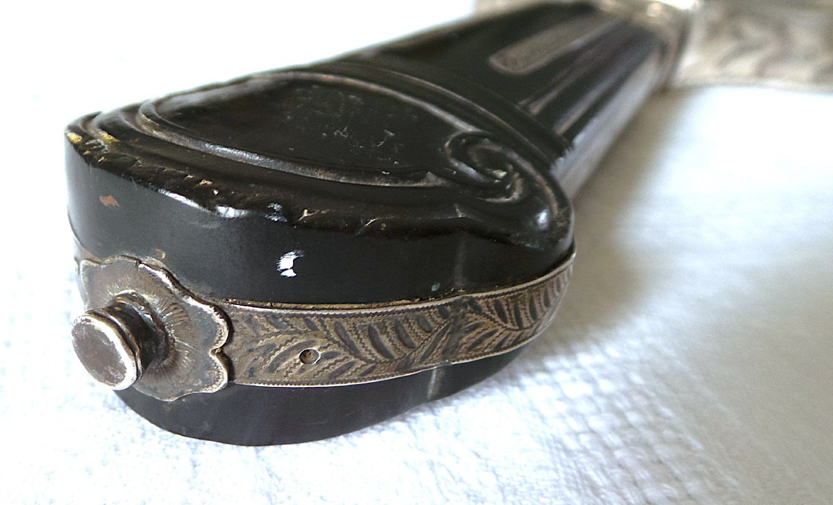 Fort Coutelas - Hunting Dagger - 18th Century - Louis XV - Louis XVI - Silver Hallmark-photo-4