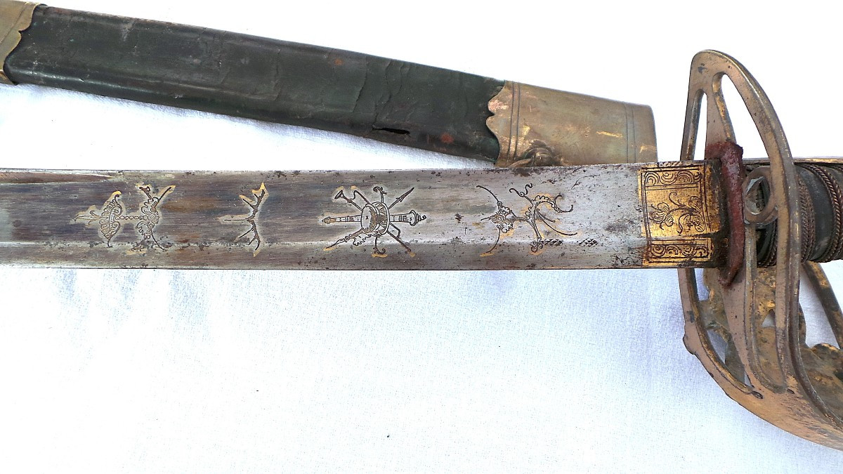 Sabre Of An Officer Of The Foot Chasseur Under Louis XVI-photo-4