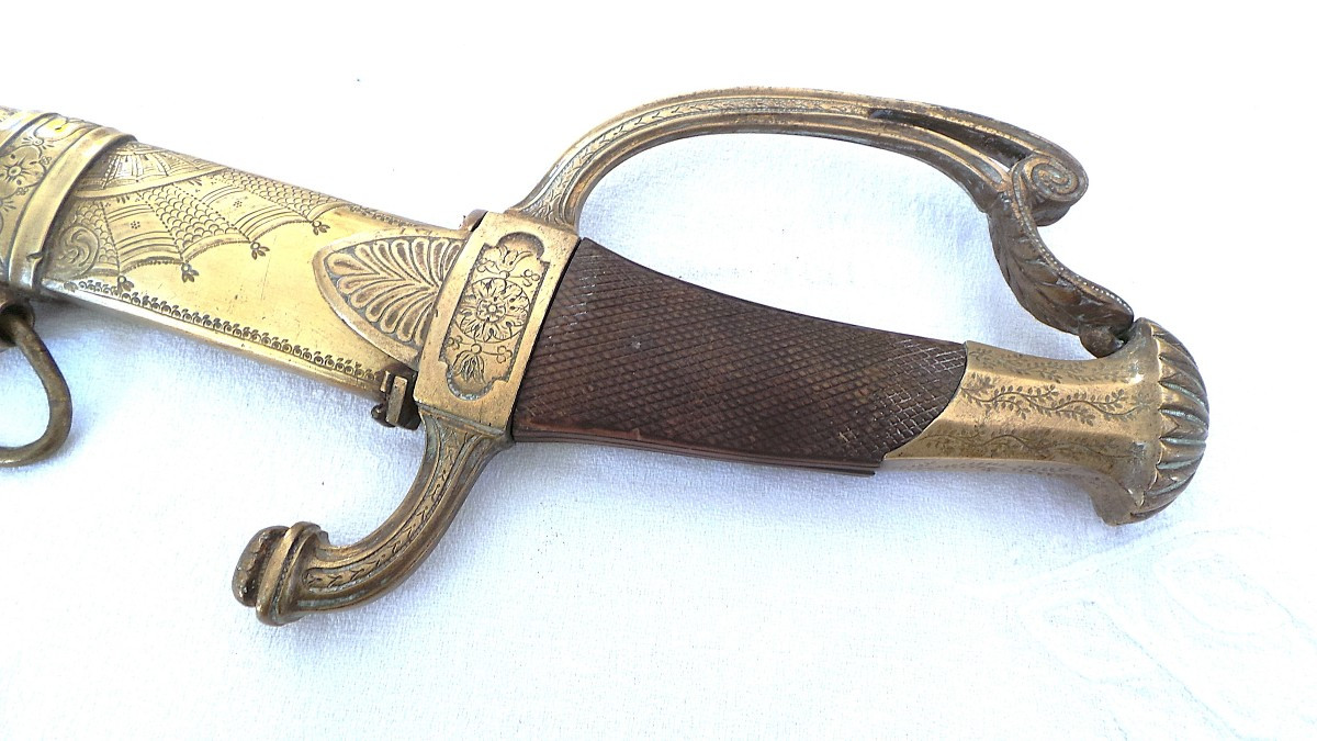 Light Cavalry Officer's Sabre With Melon Sides - 1st Empire-photo-4