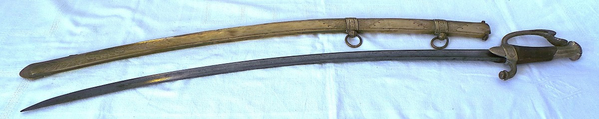 Light Cavalry Officer's Sabre With Melon Sides - 1st Empire-photo-1