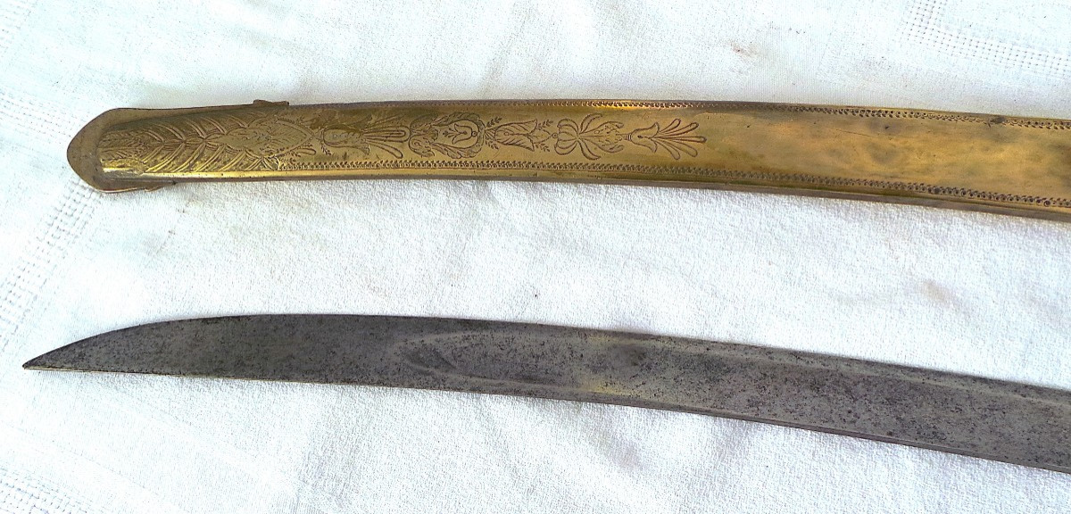 Light Cavalry Officer's Sabre With Melon Sides - 1st Empire-photo-2