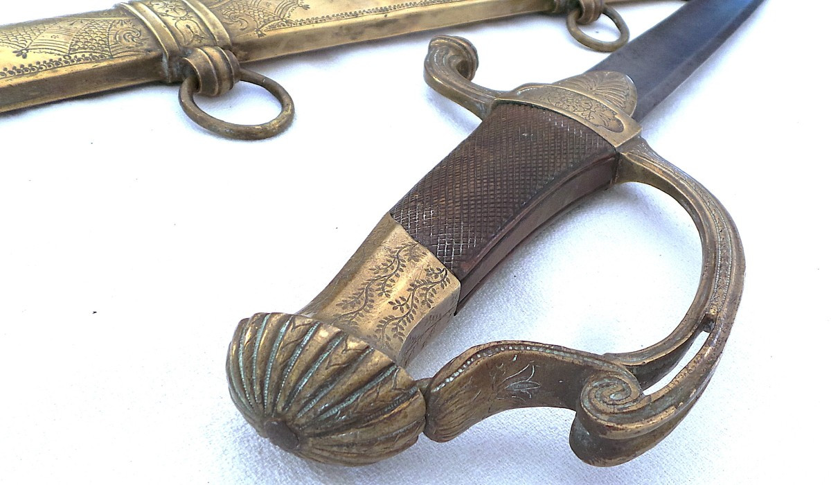 Light Cavalry Officer's Sabre With Melon Sides - 1st Empire-photo-3