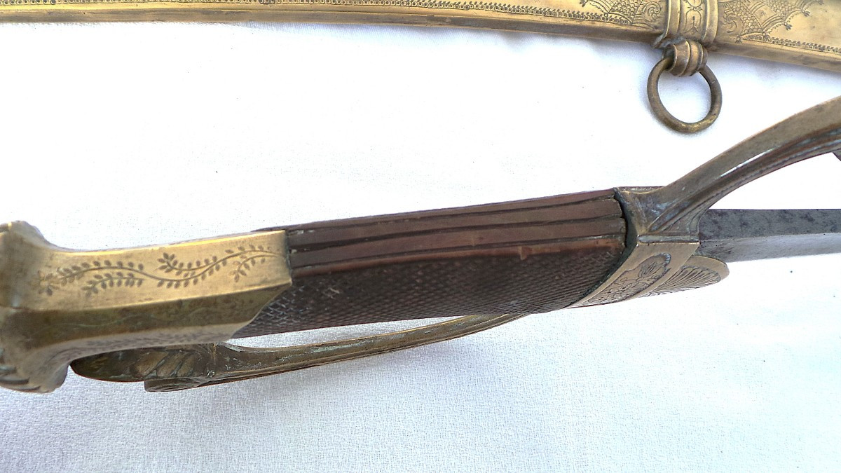 Light Cavalry Officer's Sabre With Melon Sides - 1st Empire-photo-5