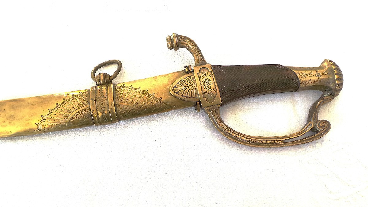 Light Cavalry Officer's Sabre With Melon Sides - 1st Empire