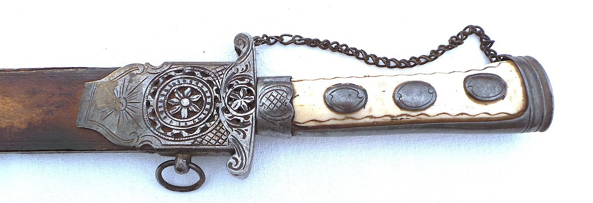 Fort Hunting Cutlery - 18th Century - With Its Sheath-photo-4