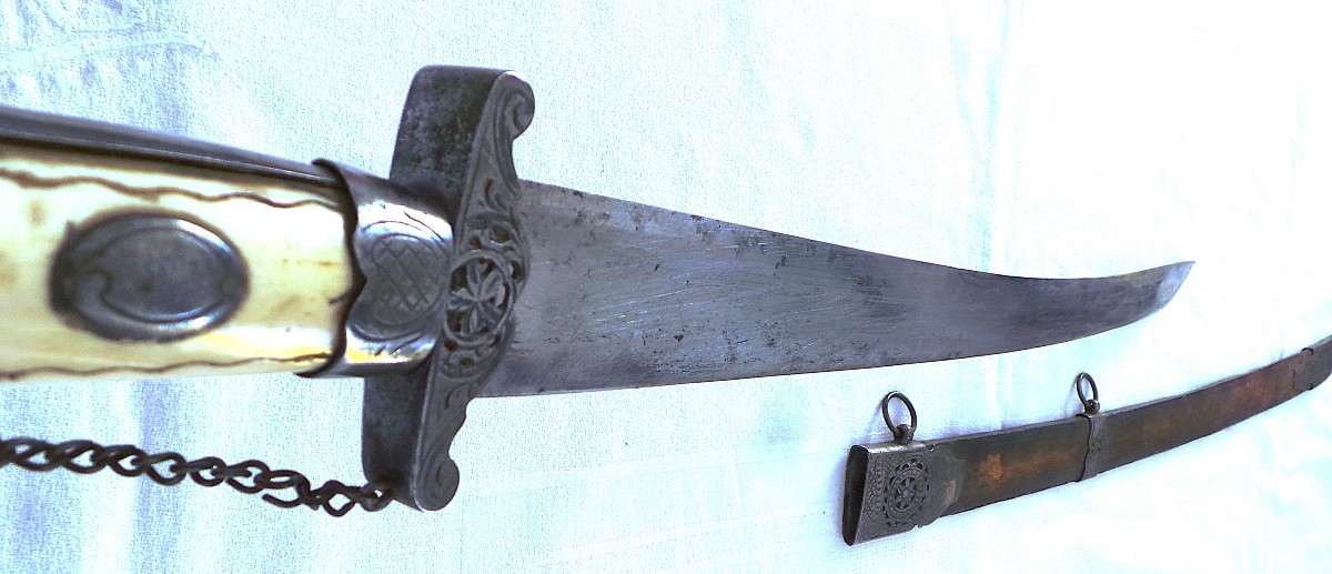 Fort Hunting Cutlery - 18th Century - With Its Sheath-photo-1