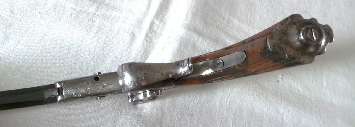 PISTOLET DE TIR SYSTEME GASTINE RENETTE - CAL 6 m/m- 1850-60 - II° EMPIRE-photo-6