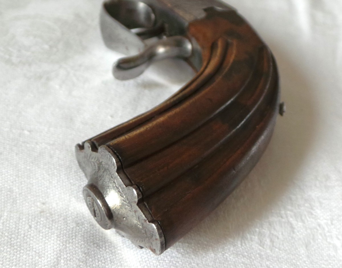 PISTOLET DE TIR SYSTEME GASTINE RENETTE - CAL 6 m/m- 1850-60 - II° EMPIRE-photo-7