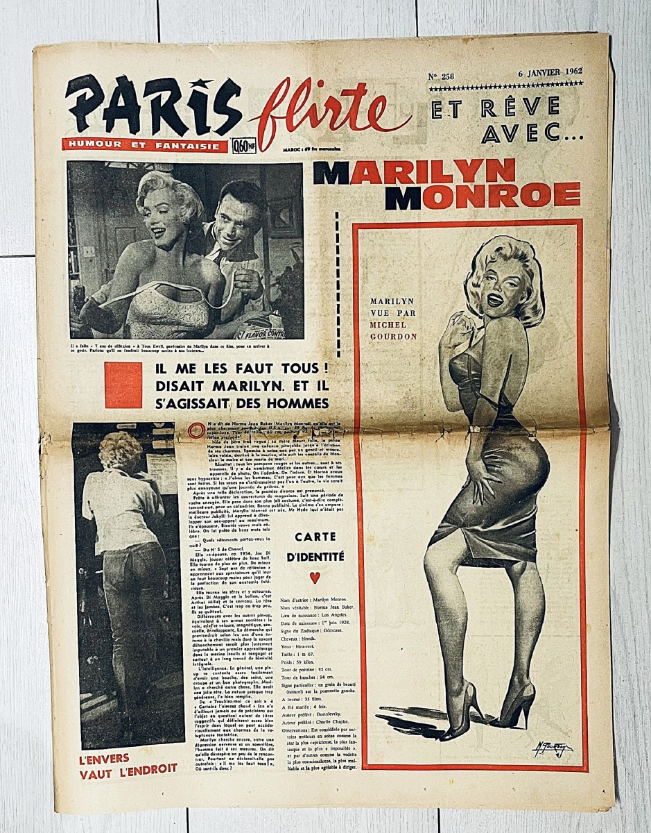 Lot Of 53 Copies Of The Magazine "paris Flirt" Humor & Fantasy - Year 1960 -photo-4