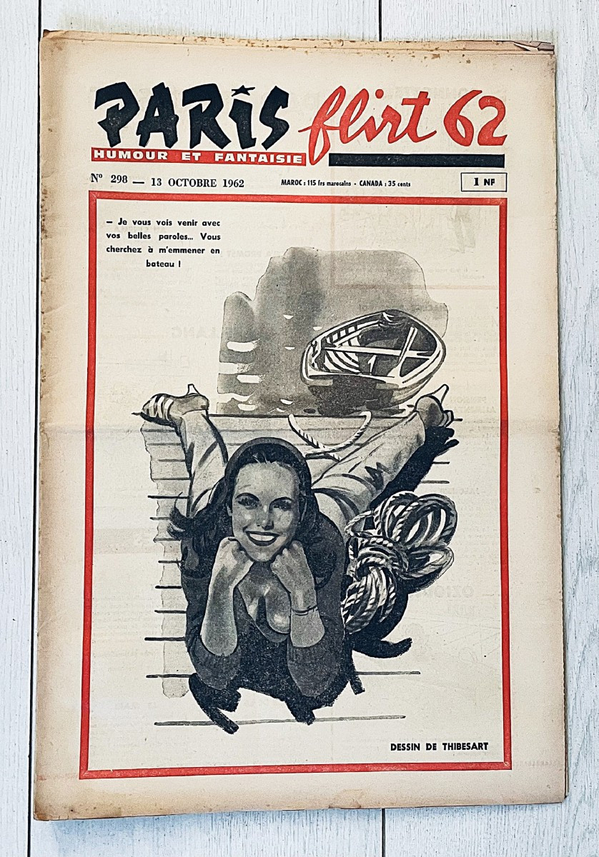 Lot Of 53 Copies Of The Magazine "paris Flirt" Humor & Fantasy - Year 1960 -photo-4