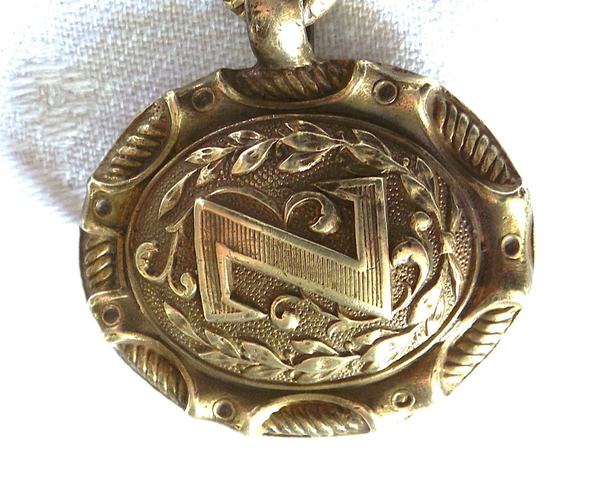 BOUCLE DE CEINTURON A DOUBLE PLATEAU D OFFICIER DES ZOUAVES - II° EMPIRE -  XIX°.-photo-3
