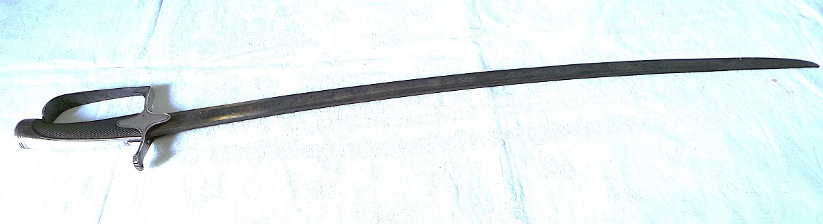 1 St Empire Silver Mounted Horse Hunter Officer's Saber - Second Coq Paris - France-photo-2
