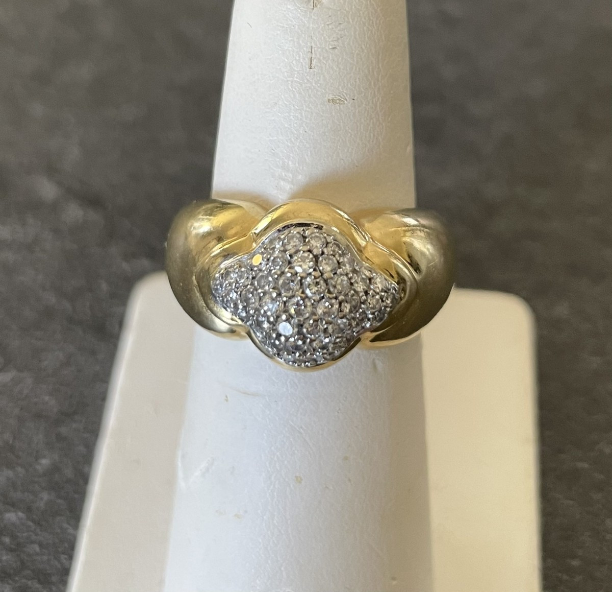 18k Gold Ring & 40 Diamonds - XX°- Eagle Head Poincon--photo-4