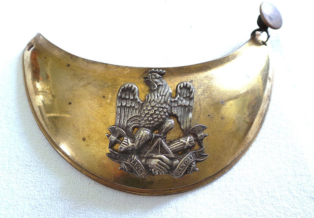 Set Of 1830 National Guard Officer's Collar Studs-photo-2