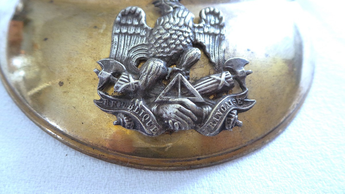 Set Of 1830 National Guard Officer's Collar Studs-photo-3