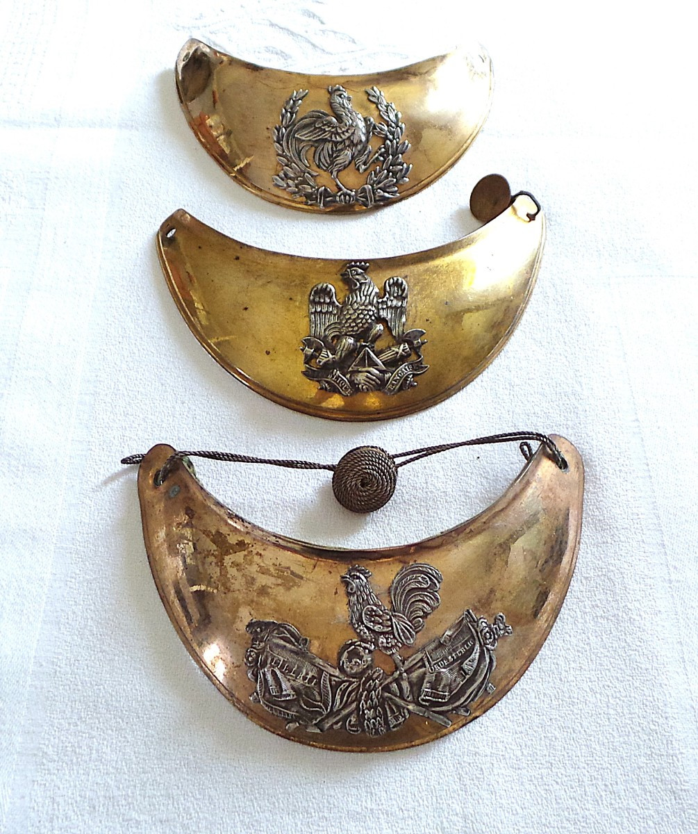 Set Of 1830 National Guard Officer's Collar Studs-photo-8